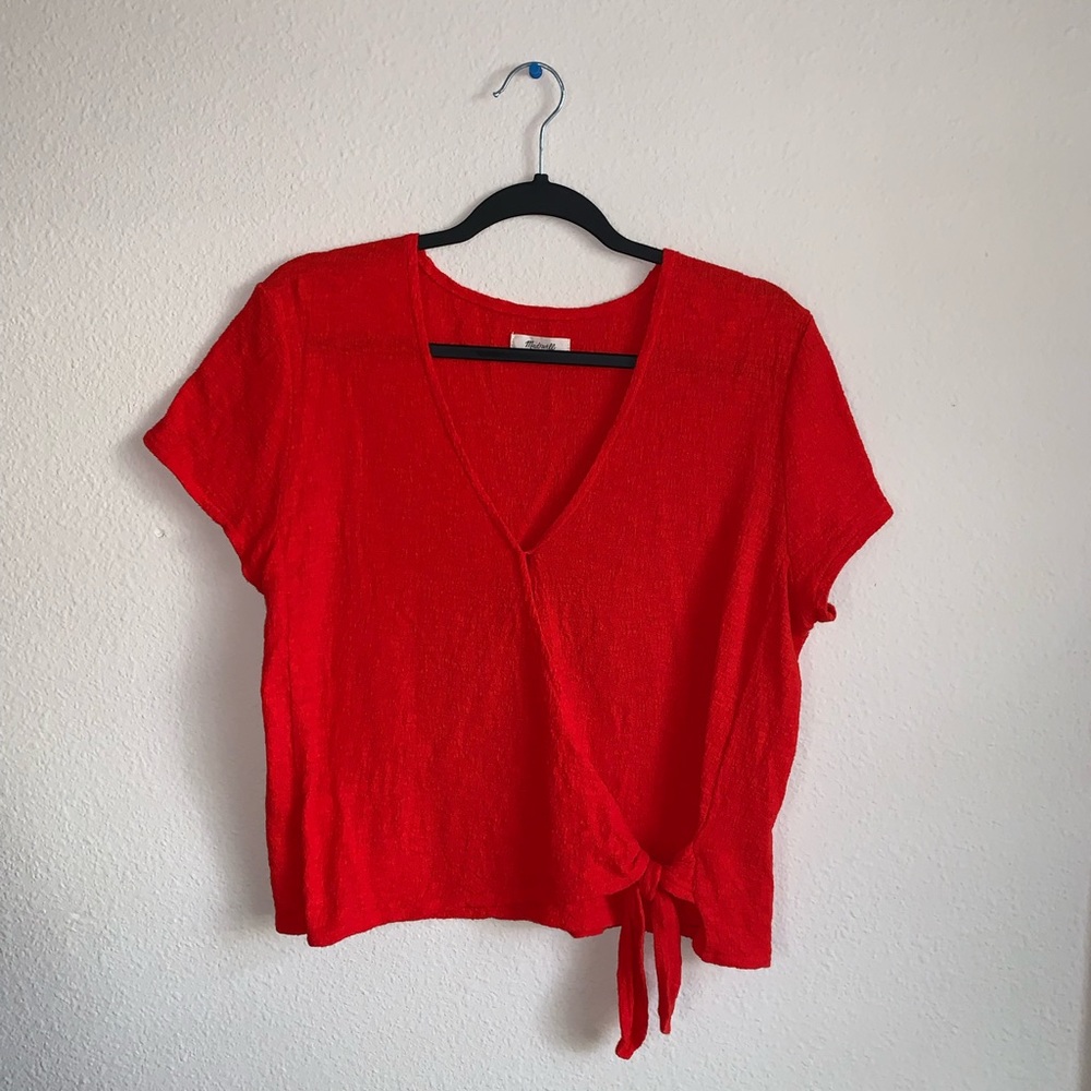 Madewell short sleeve blouse